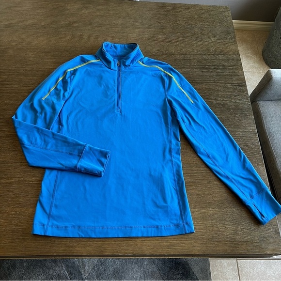 LULULEMON Core 1/4 Zip Pullover Blue Rulu men’s size M - Picture 3 of 15